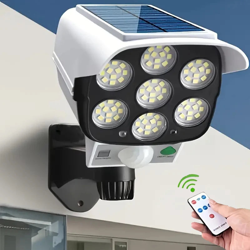 Solar Camera-Style Motion Sensor Wall Light
