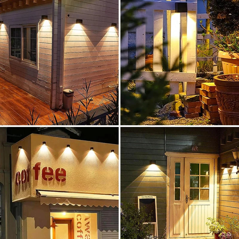 Square Solar Outdoor Wall Light