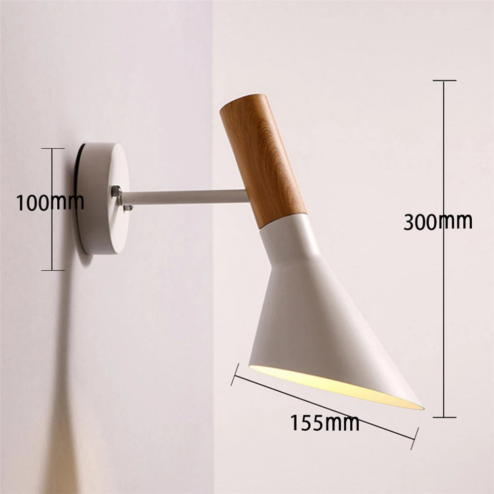 Modern Wood & Metal Wall Sconce