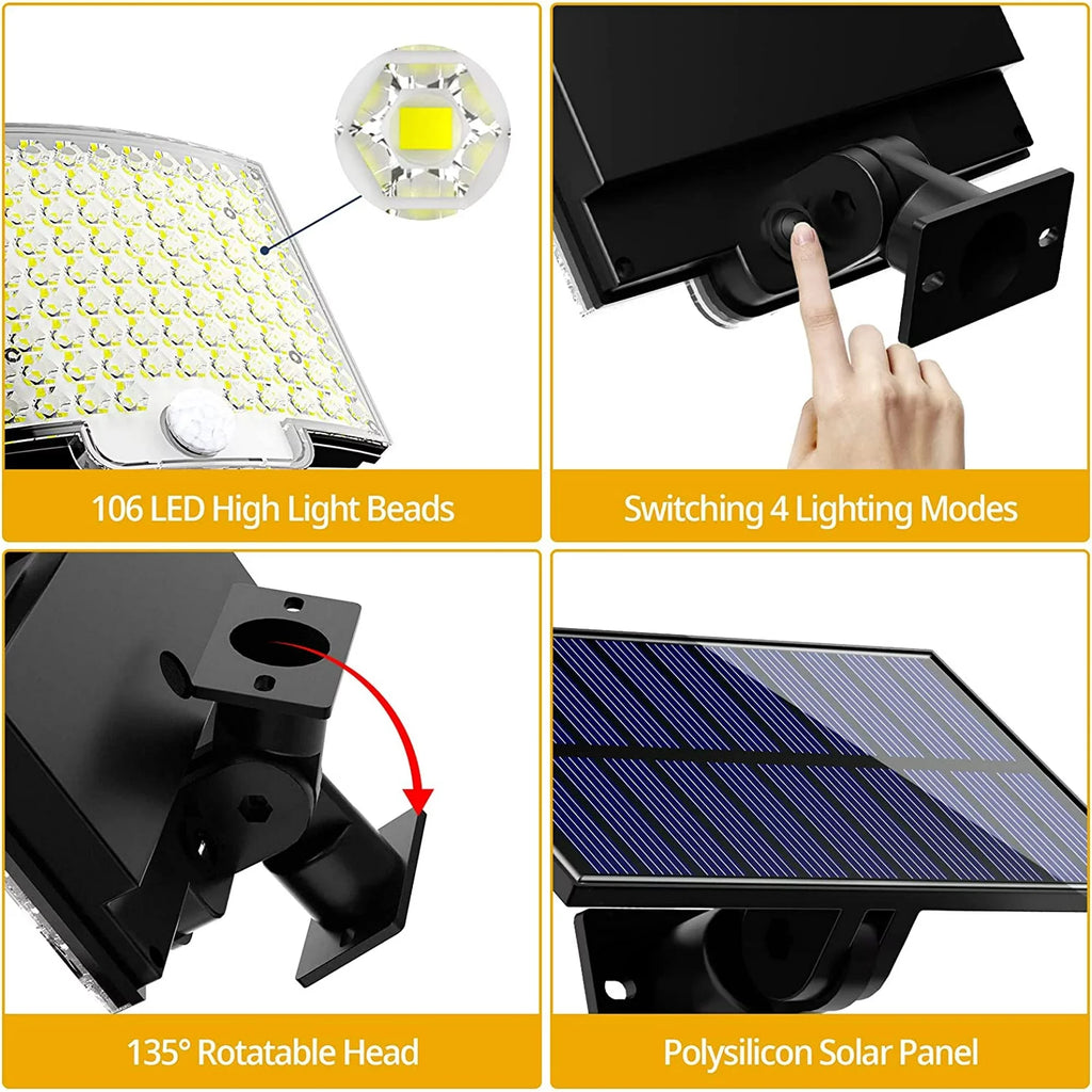 Solar Motion Sensor LED Flood Light