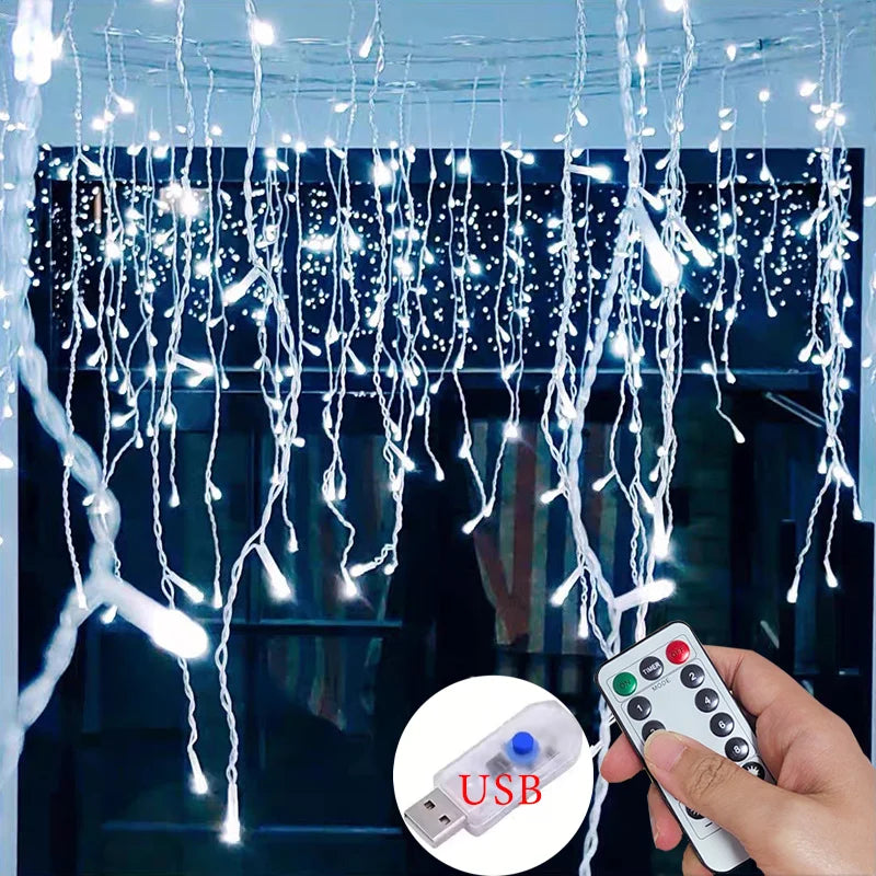 LED Ice Bar Curtain Light String