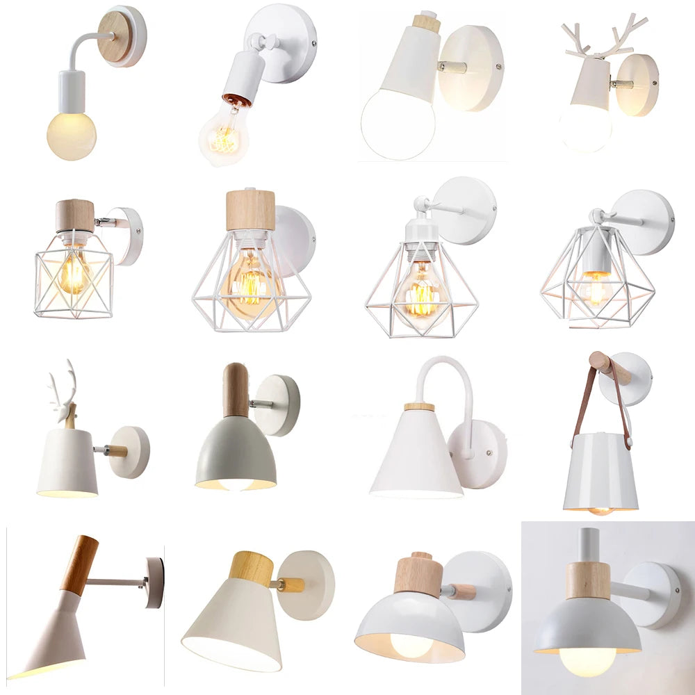 Modern Wood & Metal Wall Sconce