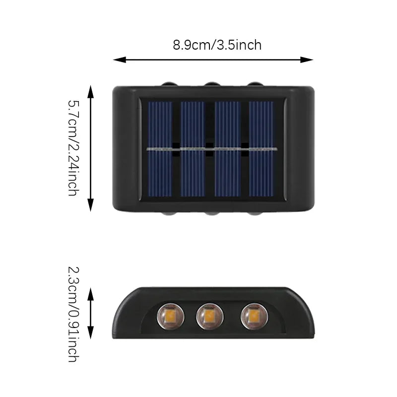 Solar Up & Down Outdoor Wall Light