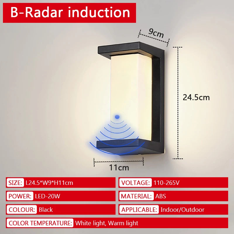 Motion Sensor Outdoor Wall Light