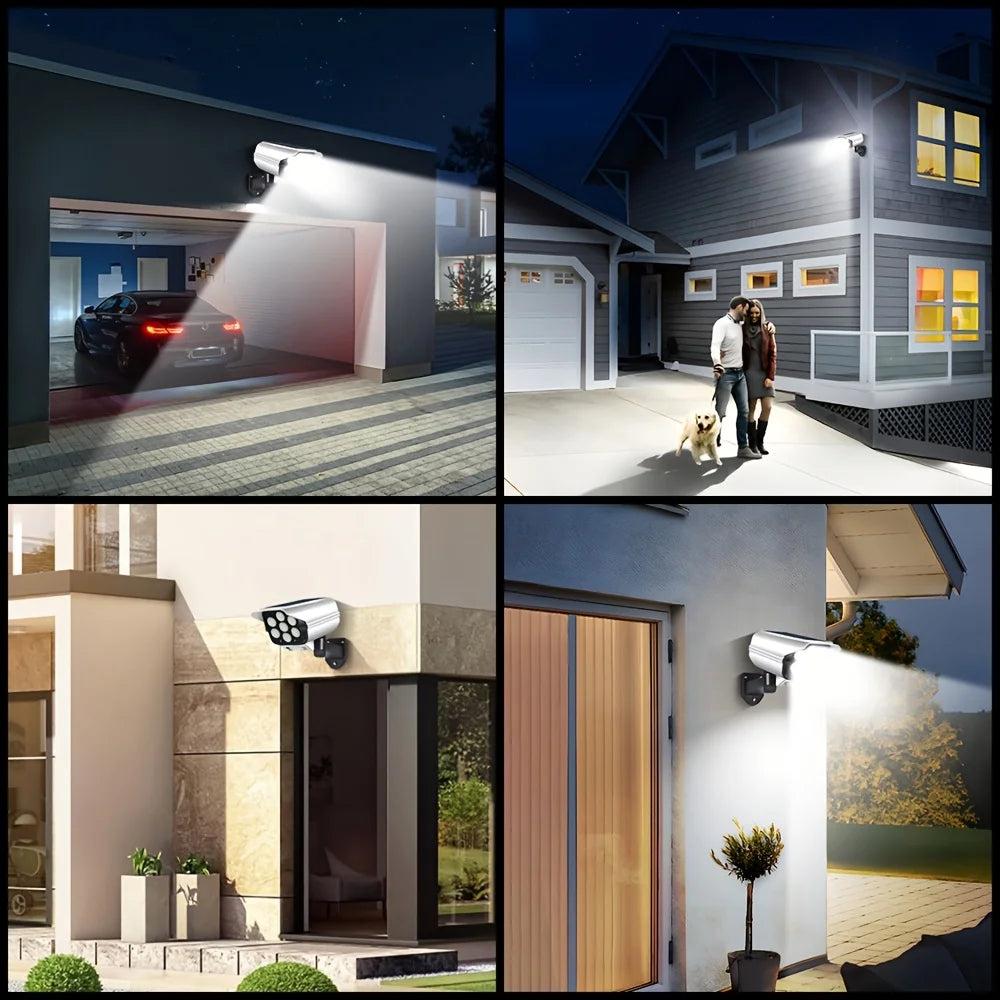Solar Camera-Style Motion Sensor Wall Light