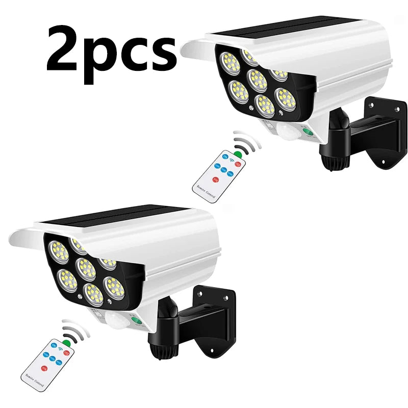 Solar Camera-Style Motion Sensor Wall Light