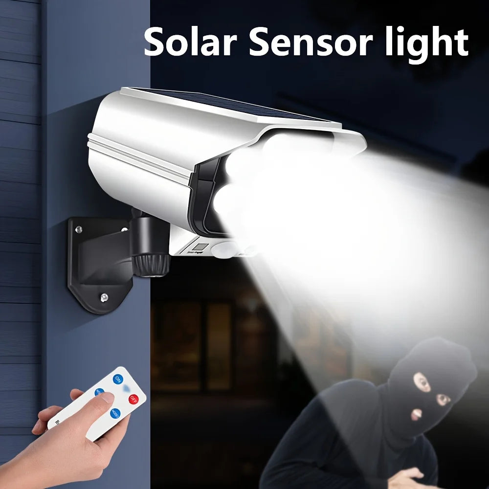 Solar Camera-Style Motion Sensor Wall Light