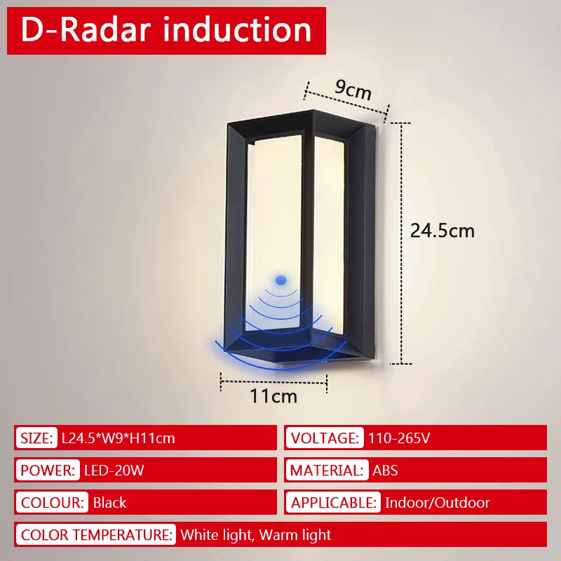 Motion Sensor Outdoor Wall Light