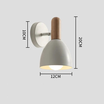 Modern Wood & Metal Wall Sconce