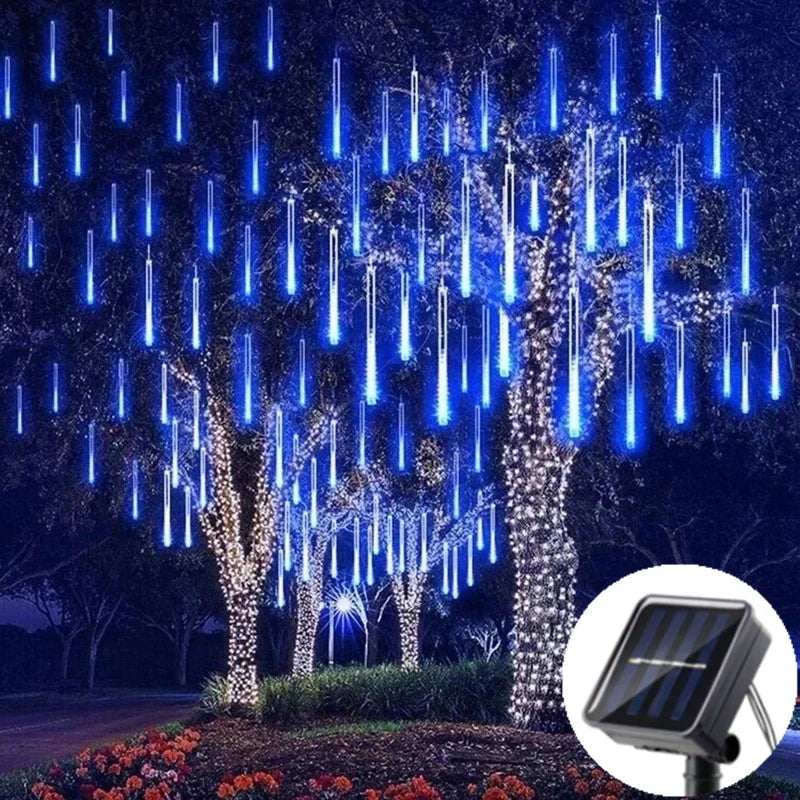 Solar LED Meteor Shower Light String