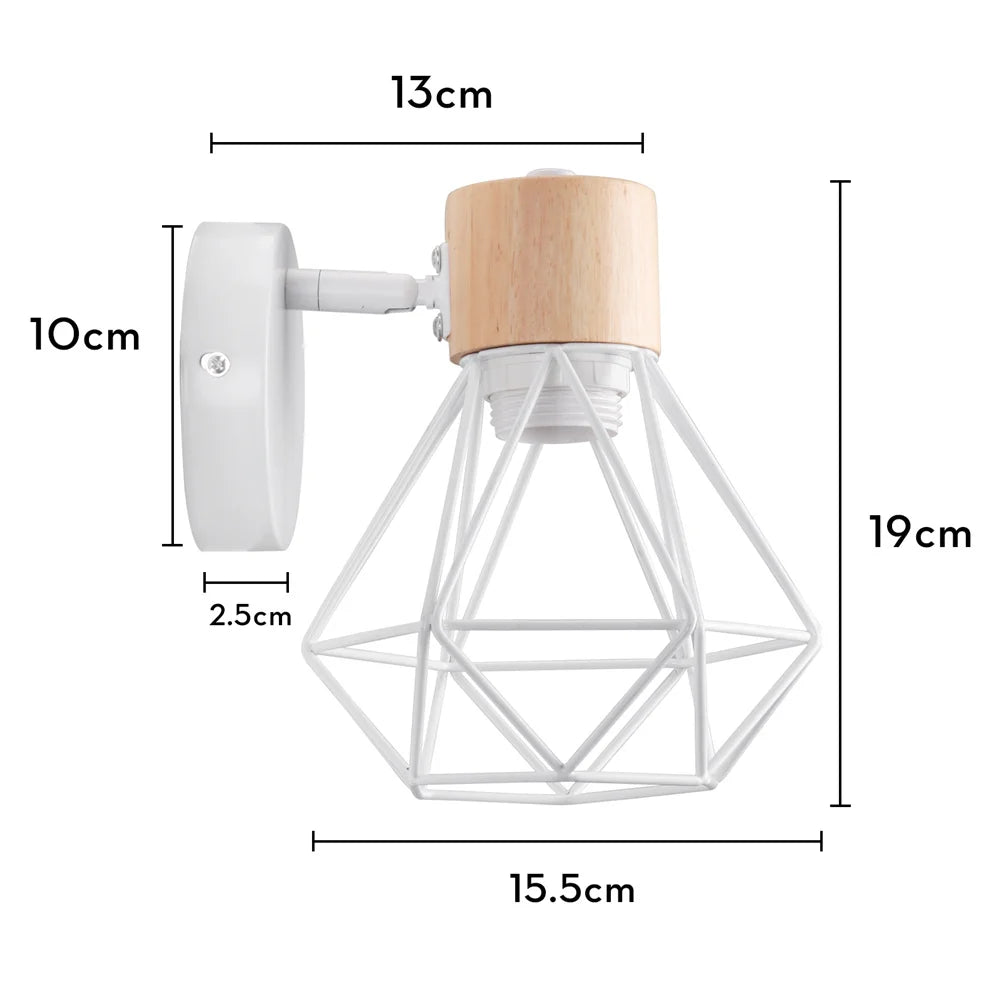 Modern Wood & Metal Wall Sconce