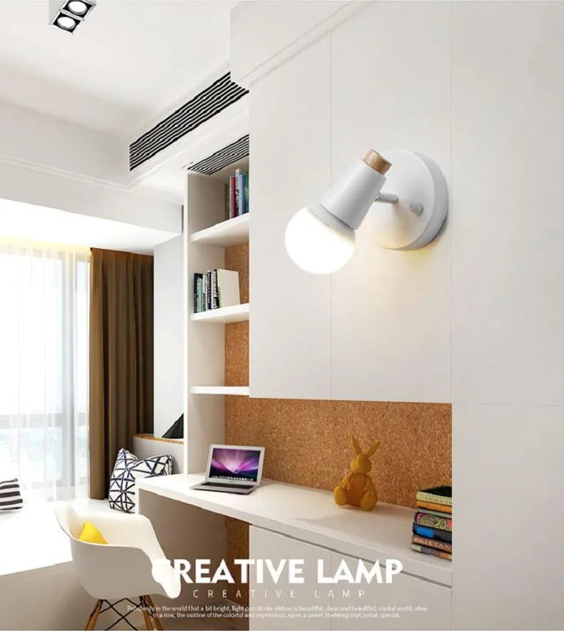 Modern Wood & Metal Wall Sconce