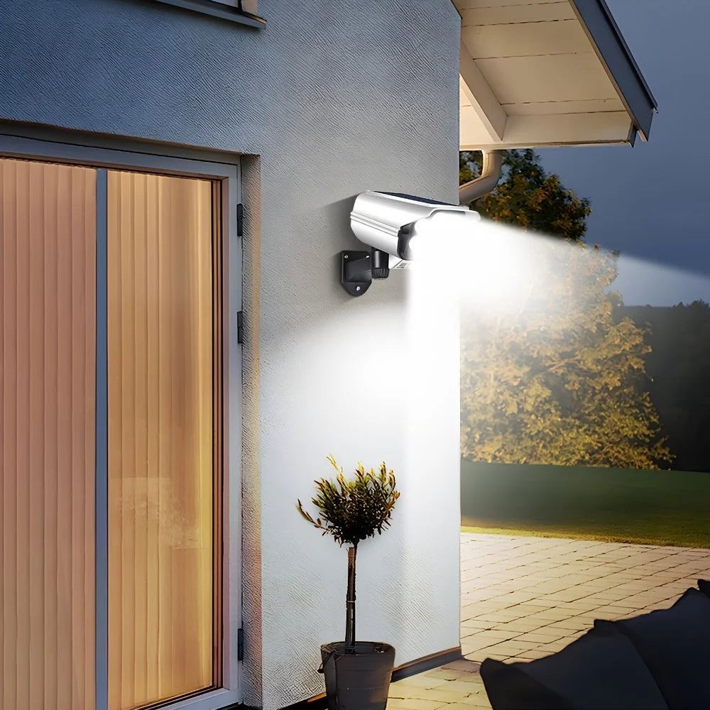 Solar Camera-Style Motion Sensor Wall Light