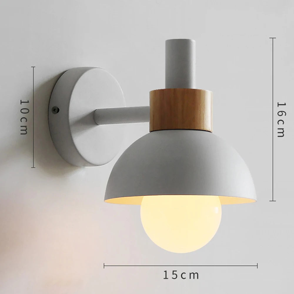 Modern Wood & Metal Wall Sconce