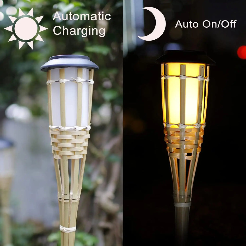 Solar LED Flame Effect Garden Torch