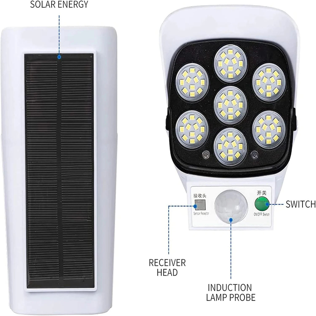 Solar Camera-Style Motion Sensor Wall Light