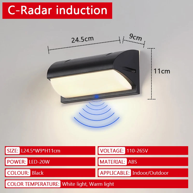 Motion Sensor Outdoor Wall Light