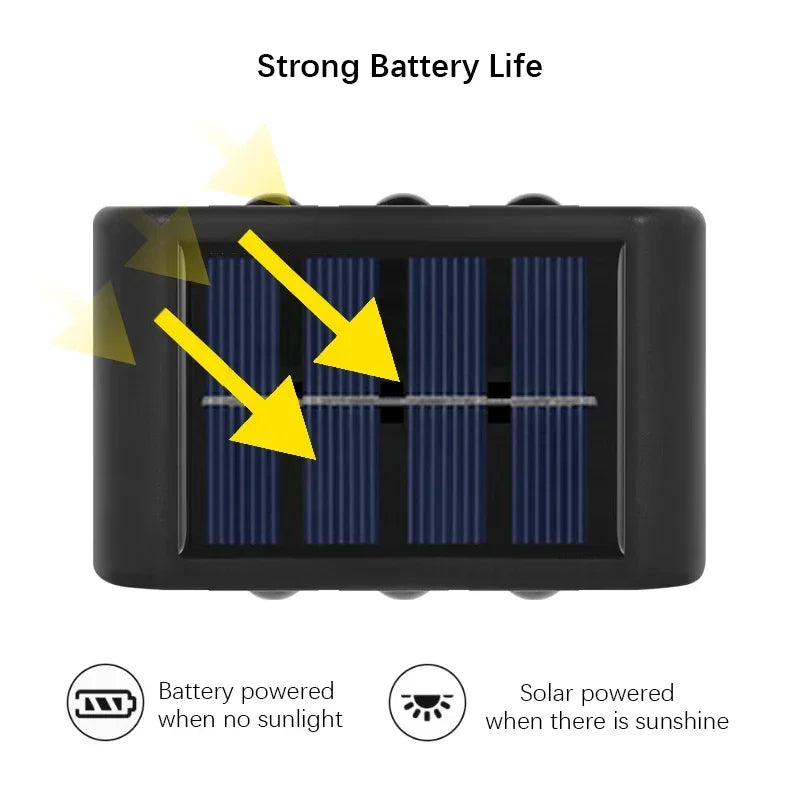 Solar Up & Down Outdoor Wall Light